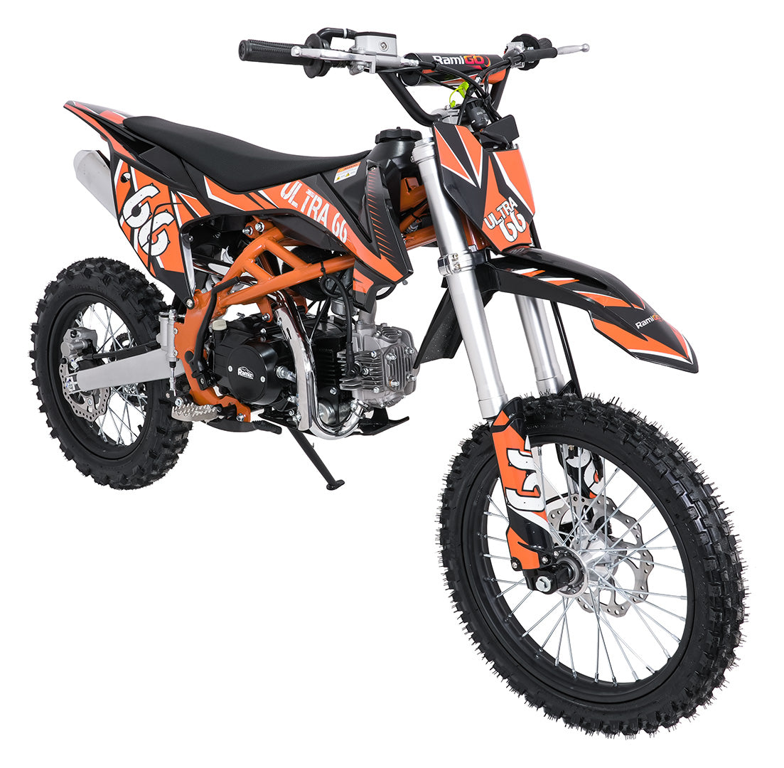 Cross motor na benzin ULTRA 66 125cc - narančasti