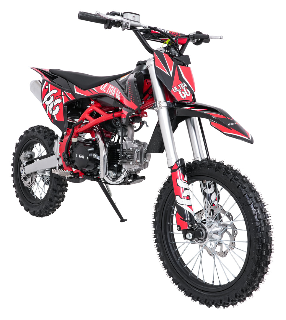 Cross motor na benzin ULTRA 66 125cc - crveni