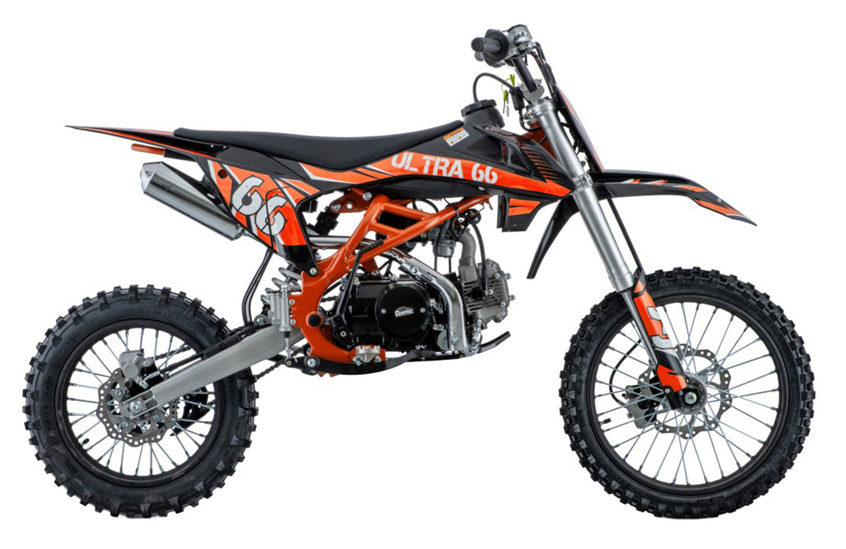 Cross motor na benzin ULTRA 66 125cc - narančasti