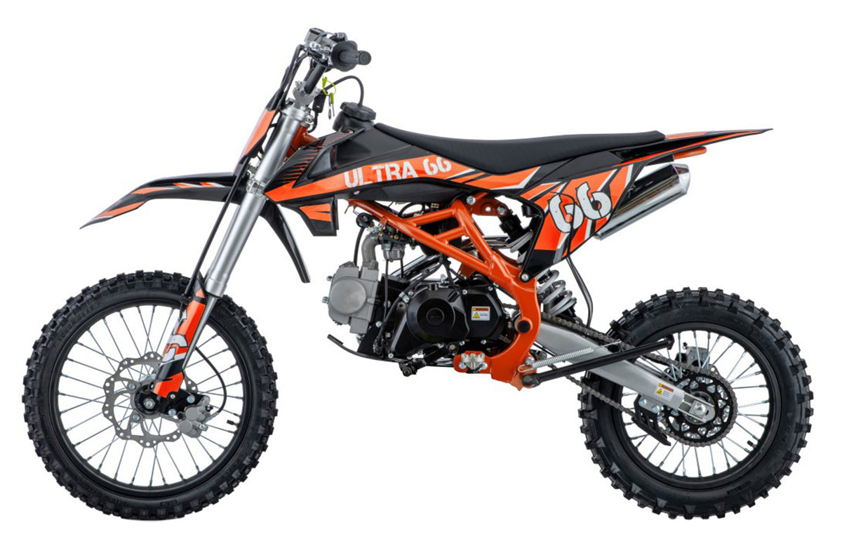 Cross motor na benzin ULTRA 66 125cc - narančasti