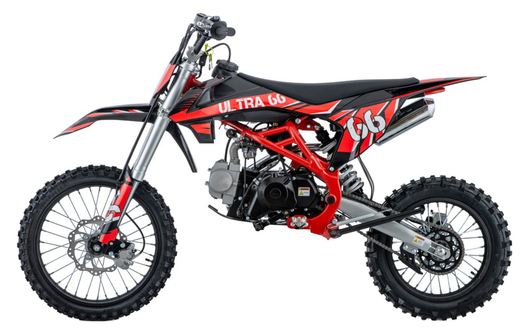 Cross motor na benzin ULTRA 66 125cc - crveni