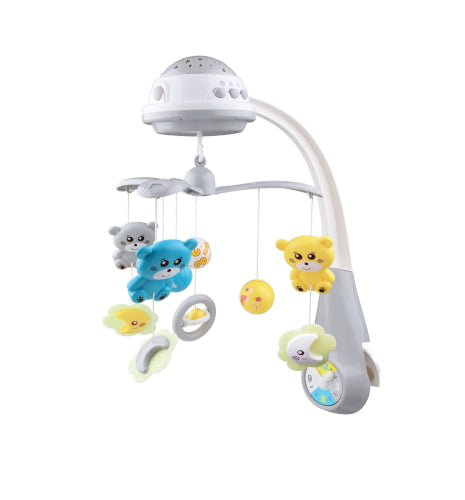 Baby Mix vrtuljak s projektorom – Grey