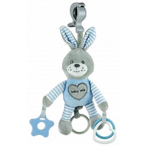 Plišana spirala zeko grey&blue