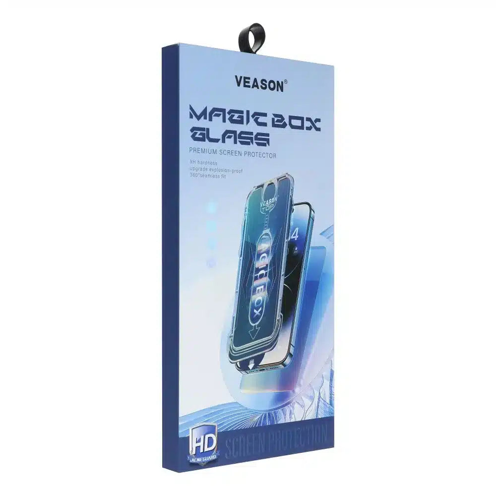 Kaljeno steklo 6D Pro Veason Easy-Install Glass – za iPhone 13 Pro/ iPhone 14 črno