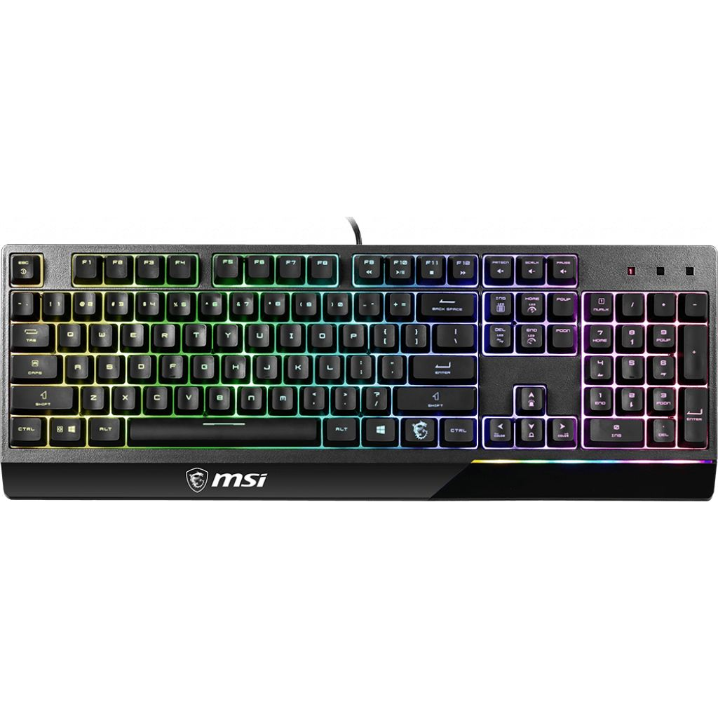MSI VIGORGK30 tipkovnica Igranje USB QWERTY UK Engleski Crno