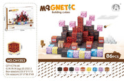 Magnetic Cubes Set, Magnetic bricks 86el.