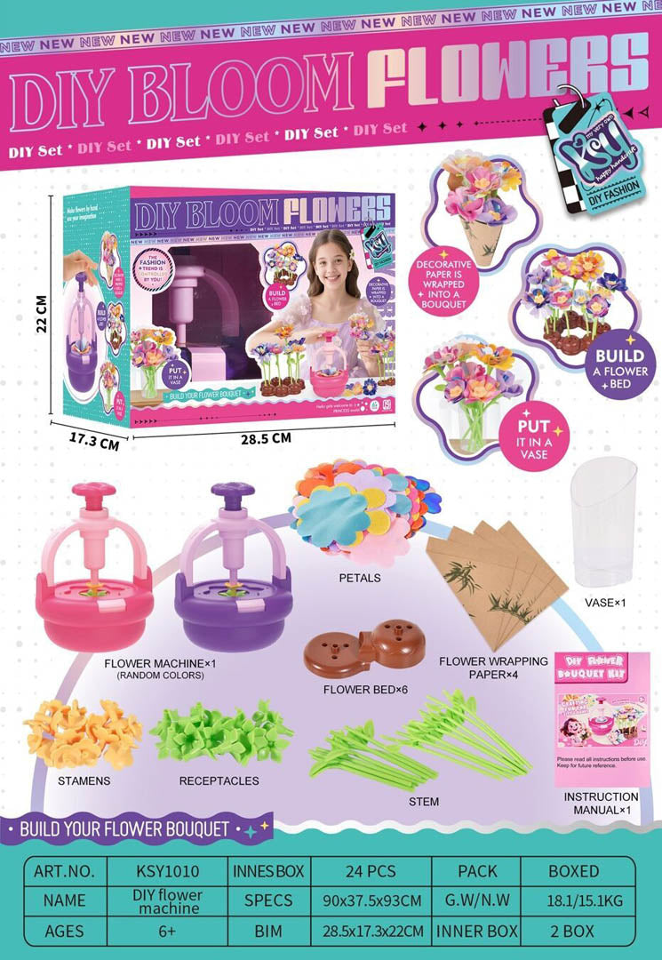 Creative Flower Making Set + Machine