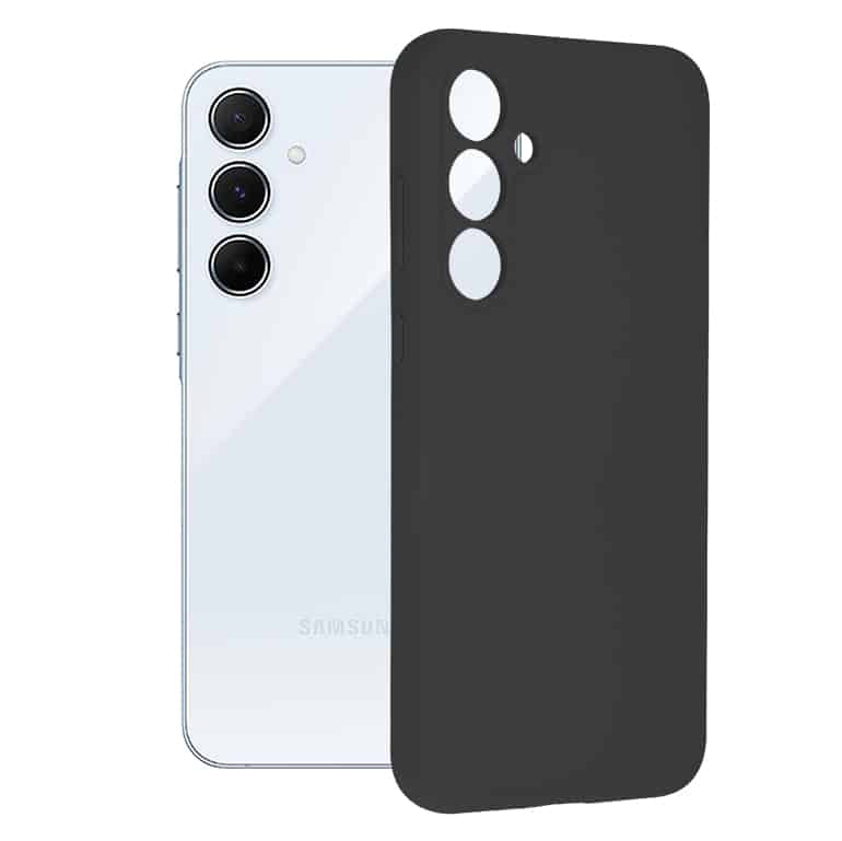 Techsuit Soft Edge Silicone maska za Samsung Galaxy A55 5G crna