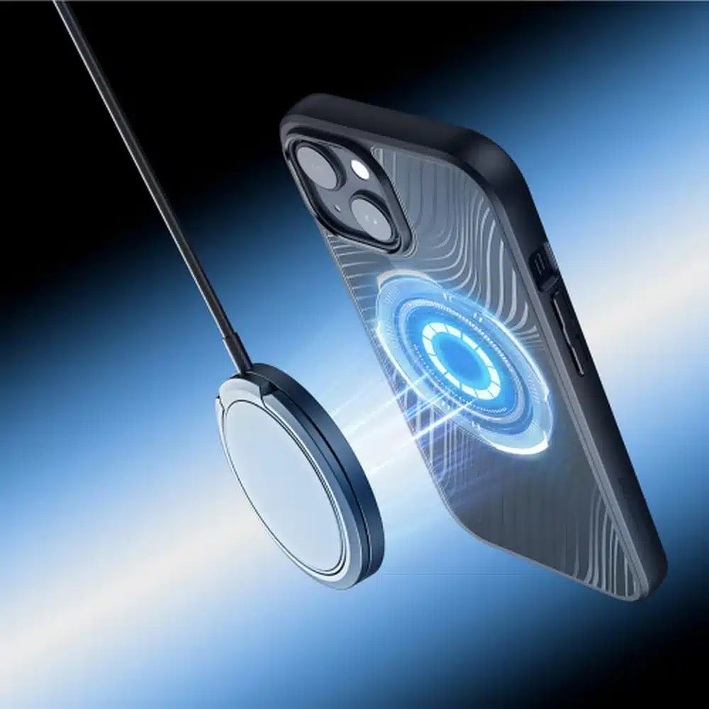 DUX DUCIS Aimo Mag – ovitek, odporen na udarce, kompatibilen z MagSafe za Apple iPhone 15 Plus, črn