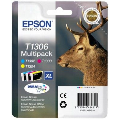 Epson Stag T1306 spremnik s tintom 1 kom Original Visoki (XL) prinos Plavo, Magenta, Žuto