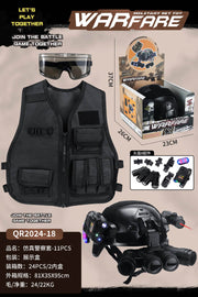 Little Policeman's Military Kit with Helmet