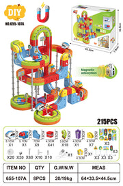 Magnetic Coloured Railway 215el.