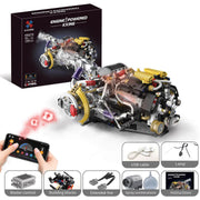 Set of bricks Motor with USB,Light and Smoke 1394el.