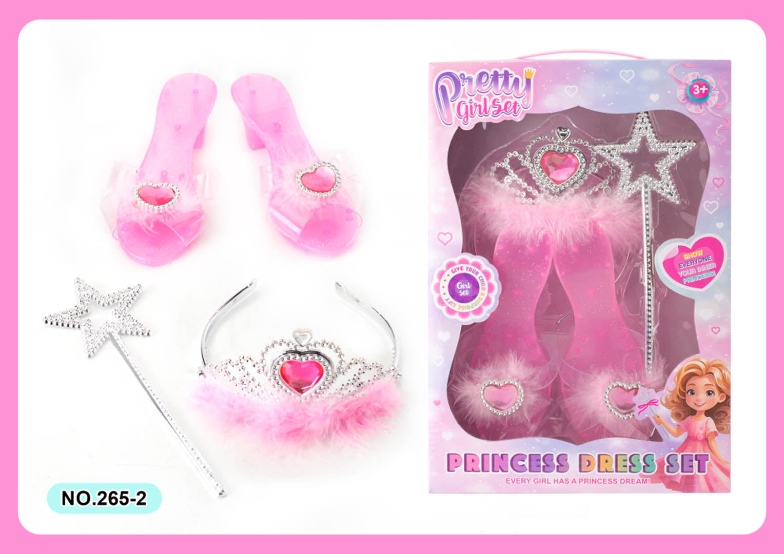 Styling Kit for Princess Shoes and Necklace