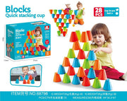 Coloured cups arcade game