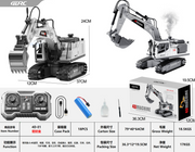 R/C Excavator with Smoke, Lights and Sound Function White