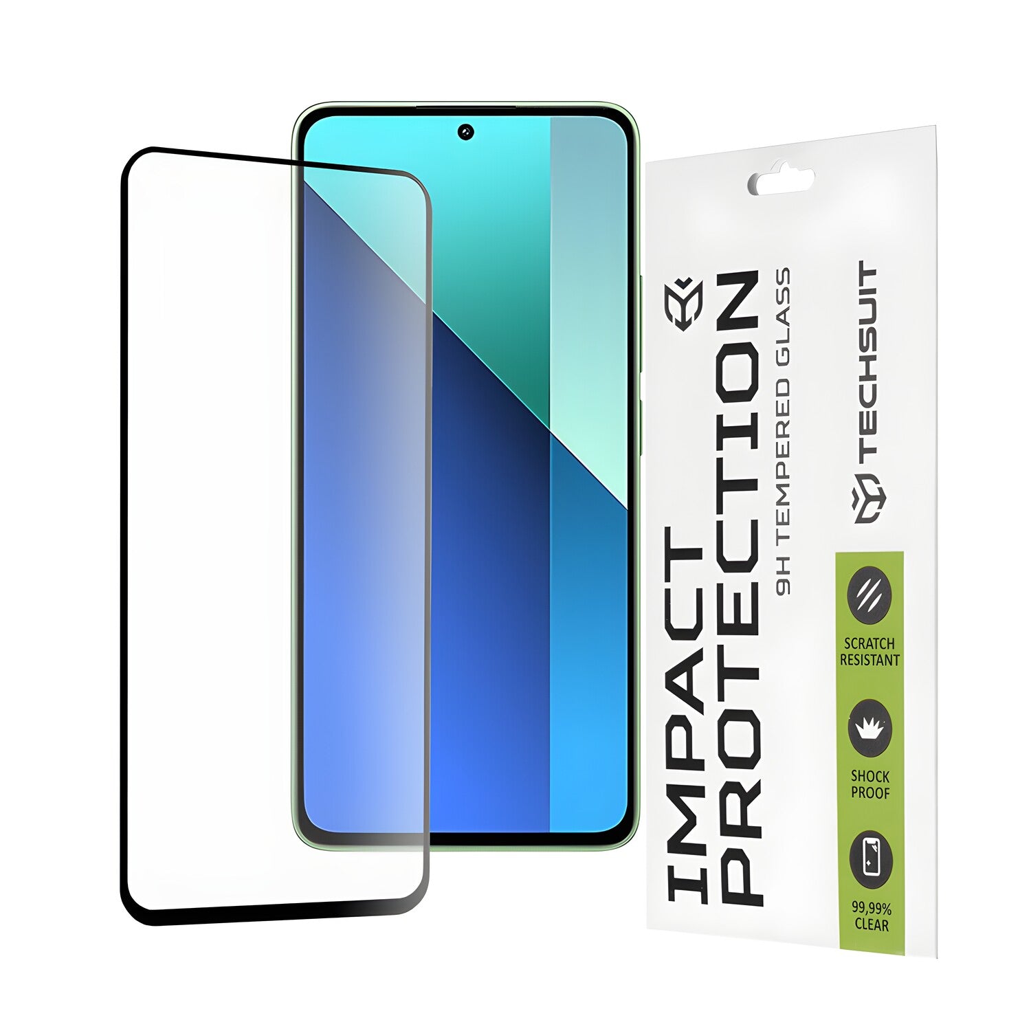 Techsuit zaštitno celoplošno staklo 111D za Xiaomi Redmi Note 13 4G - Crna KP30901