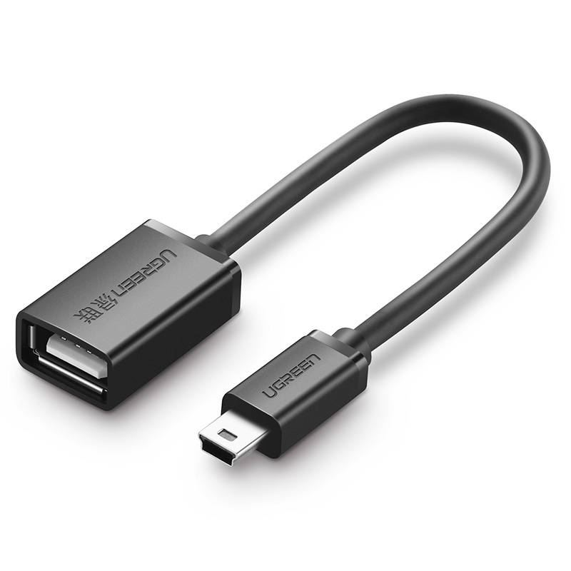 Ugreen 10383 USB kabel 0,1 m Mini-USB B USB A Crno