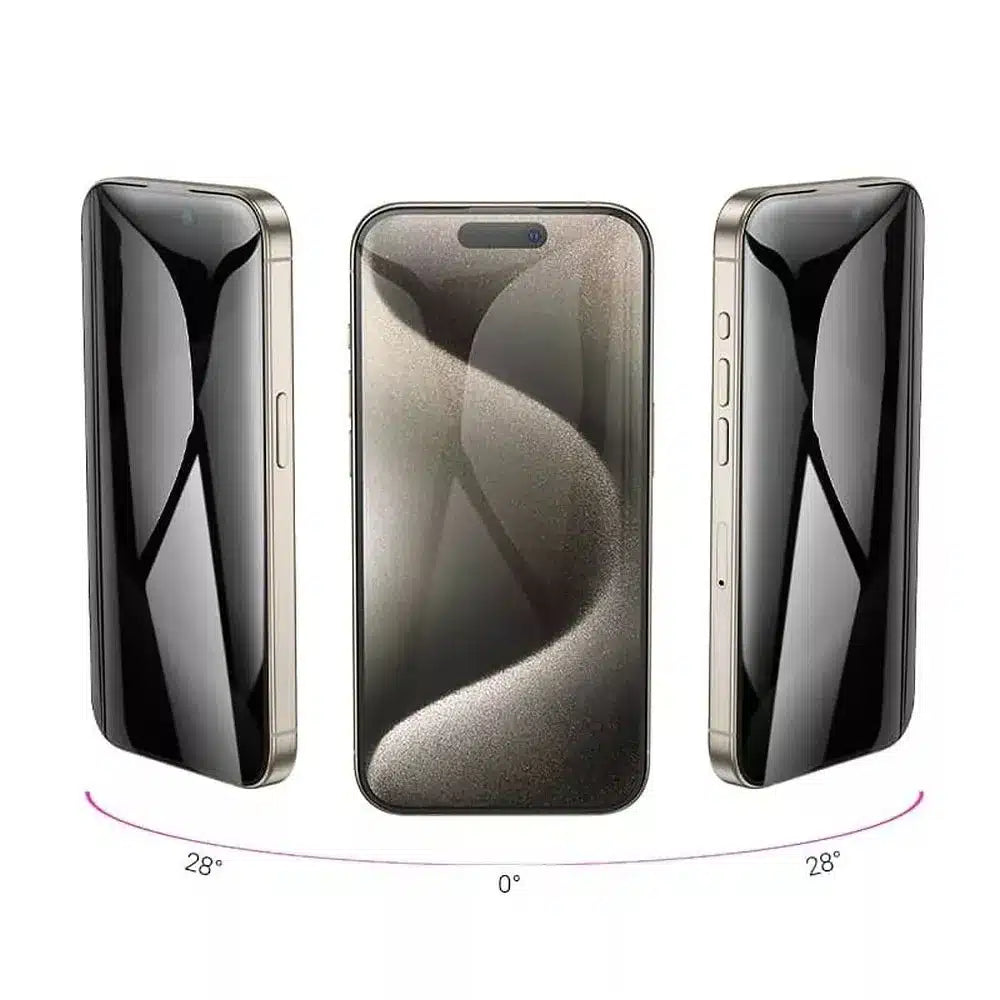 HOCO kaljeno zaščitno steklo proti radovednim pogledom 360 stopinj za iPhone 15 Pro