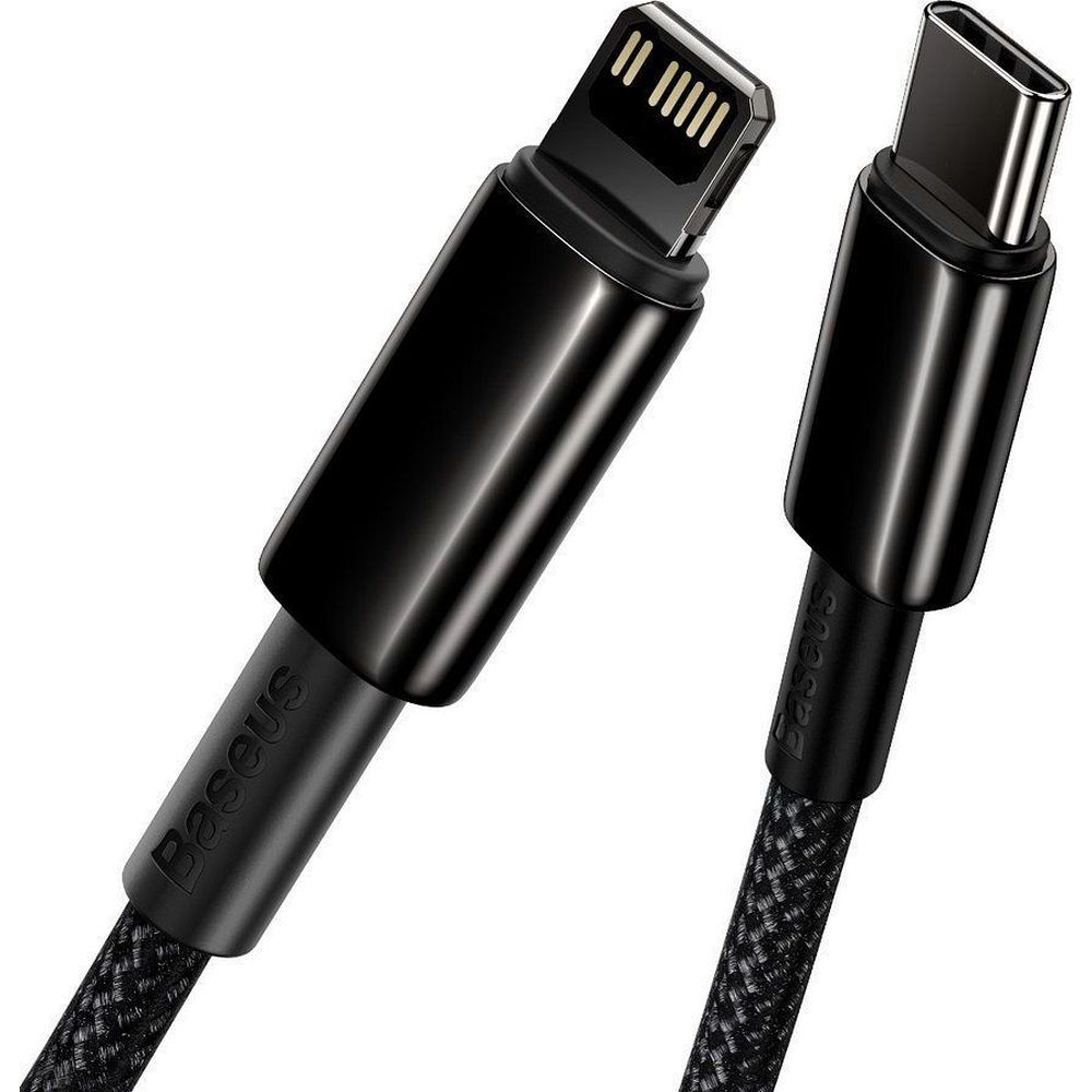 BASEUS kabel tip C na Lightning PD 20W volframovo zlato CATLWJ-01 2m črn