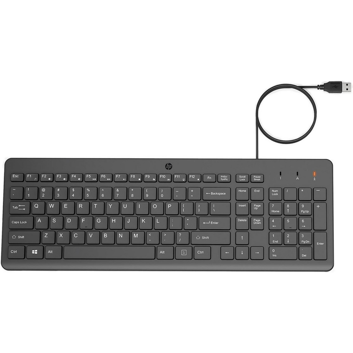 HP 150 Wired Keyboard tipkovnica Univerzalno USB AZERTY Belgijski Crno