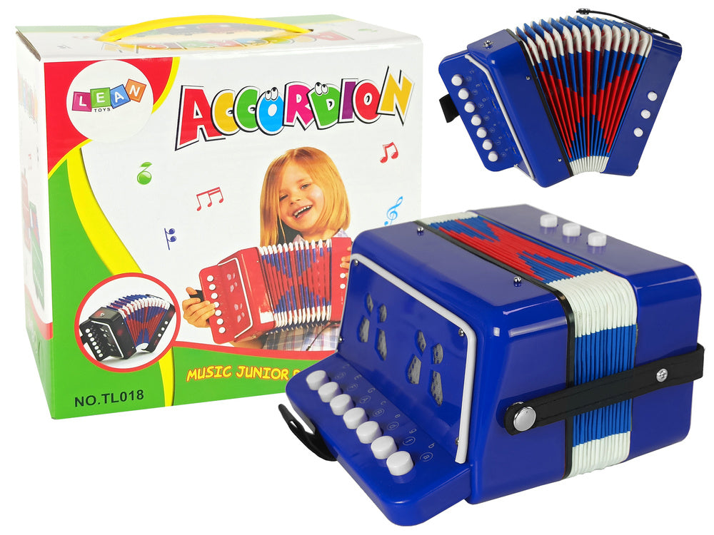 Dječja harmonika Muzyka - plava