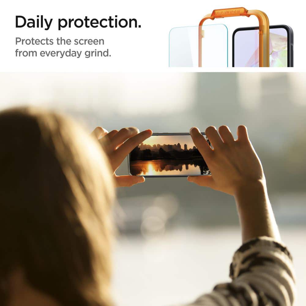 Spigen - Glas.tR Align Master (2 kosa) za Samsung Galaxy A35 5G - prozoren