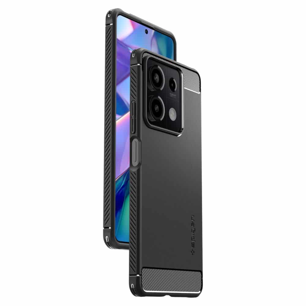 Spigen - Rugged Armor ovitek za Xiaomi Redmi Note 13 5G - črna