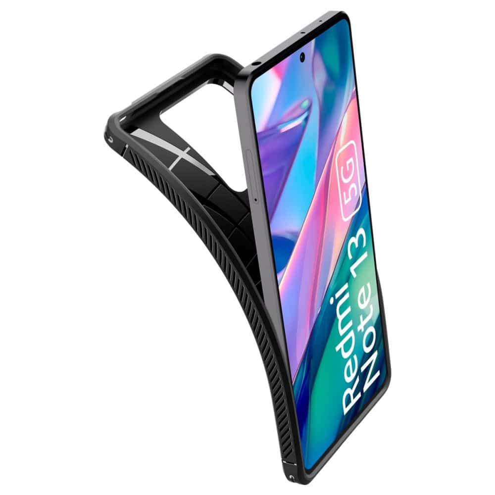 Spigen - Rugged Armor ovitek za Xiaomi Redmi Note 13 5G - črna