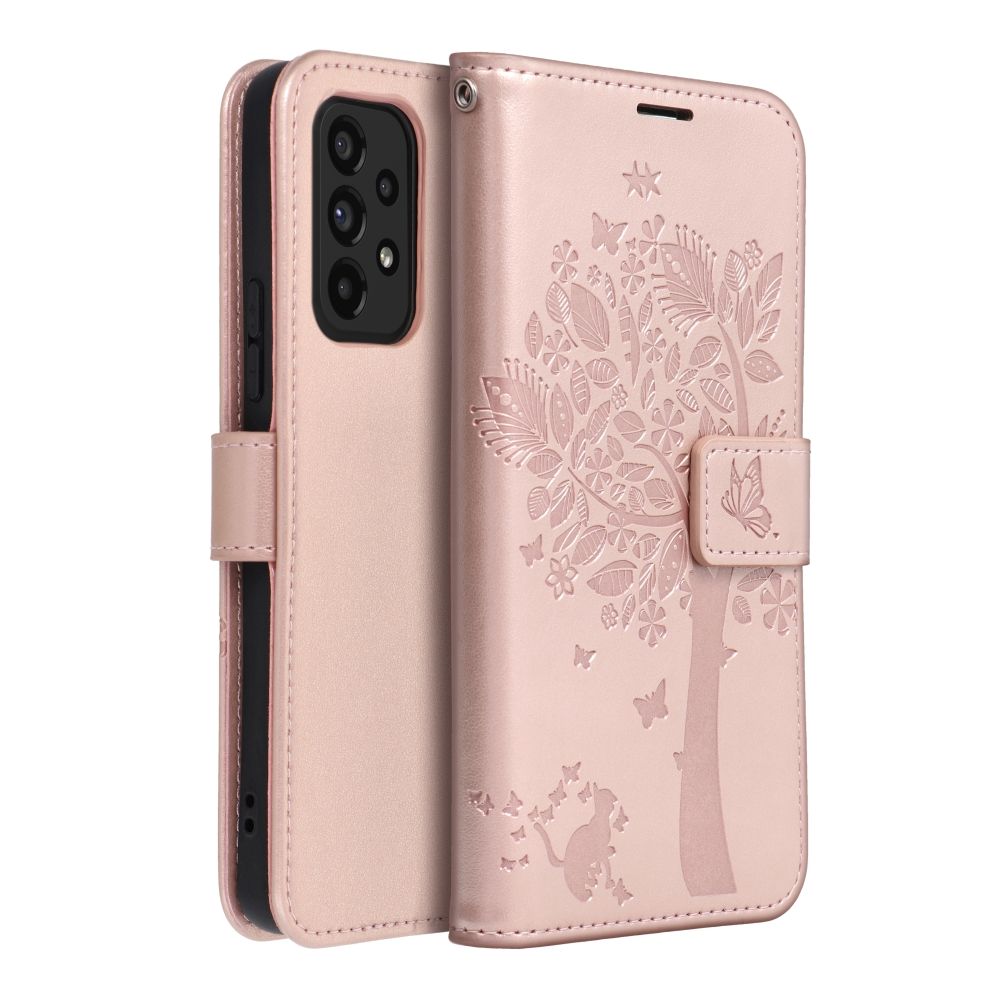Forcell MEZZO preklopna torbica za SAMSUNG GALAXY A53 5G drevo rose gold