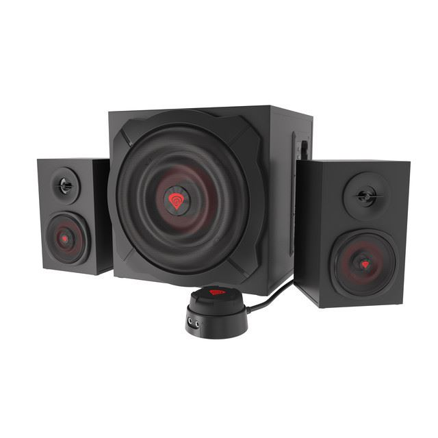 GENESIS Helium 610BT set zvučnika 60 W PC/prijenosna računala Crno, Crveno 2.1 kanali Dvostazni 30 W Bluetooth