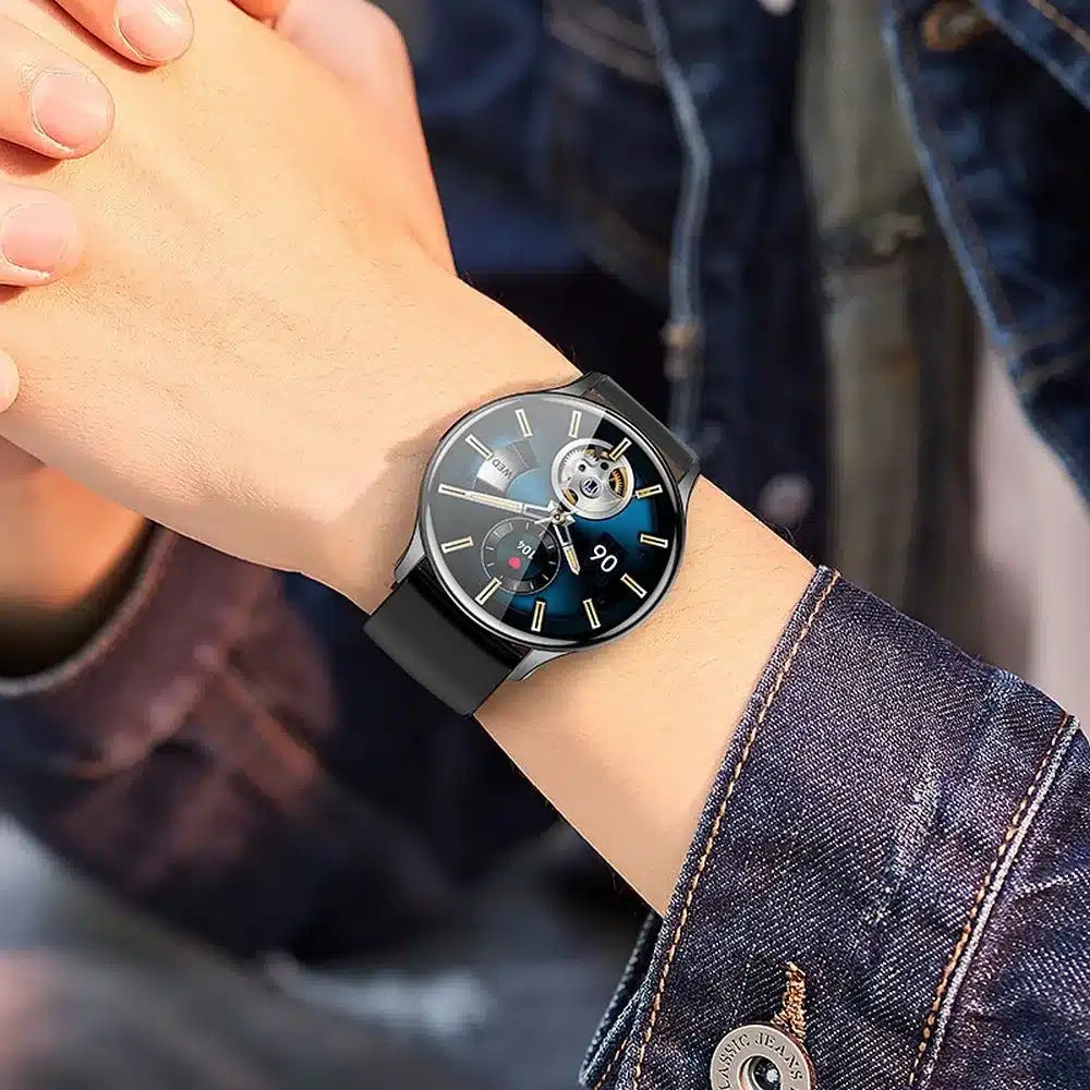 Pametna ura HOCO / pametna ura Amoled Y15 smart sport (možnost klicanja z ure) črna