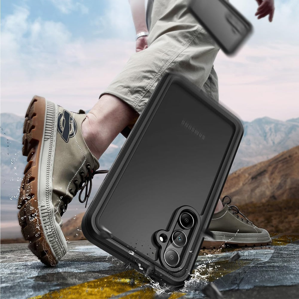 ShellBox – Vodotesni 360° ovitek IP68 za Samsung Galaxy A35 5G – Črn