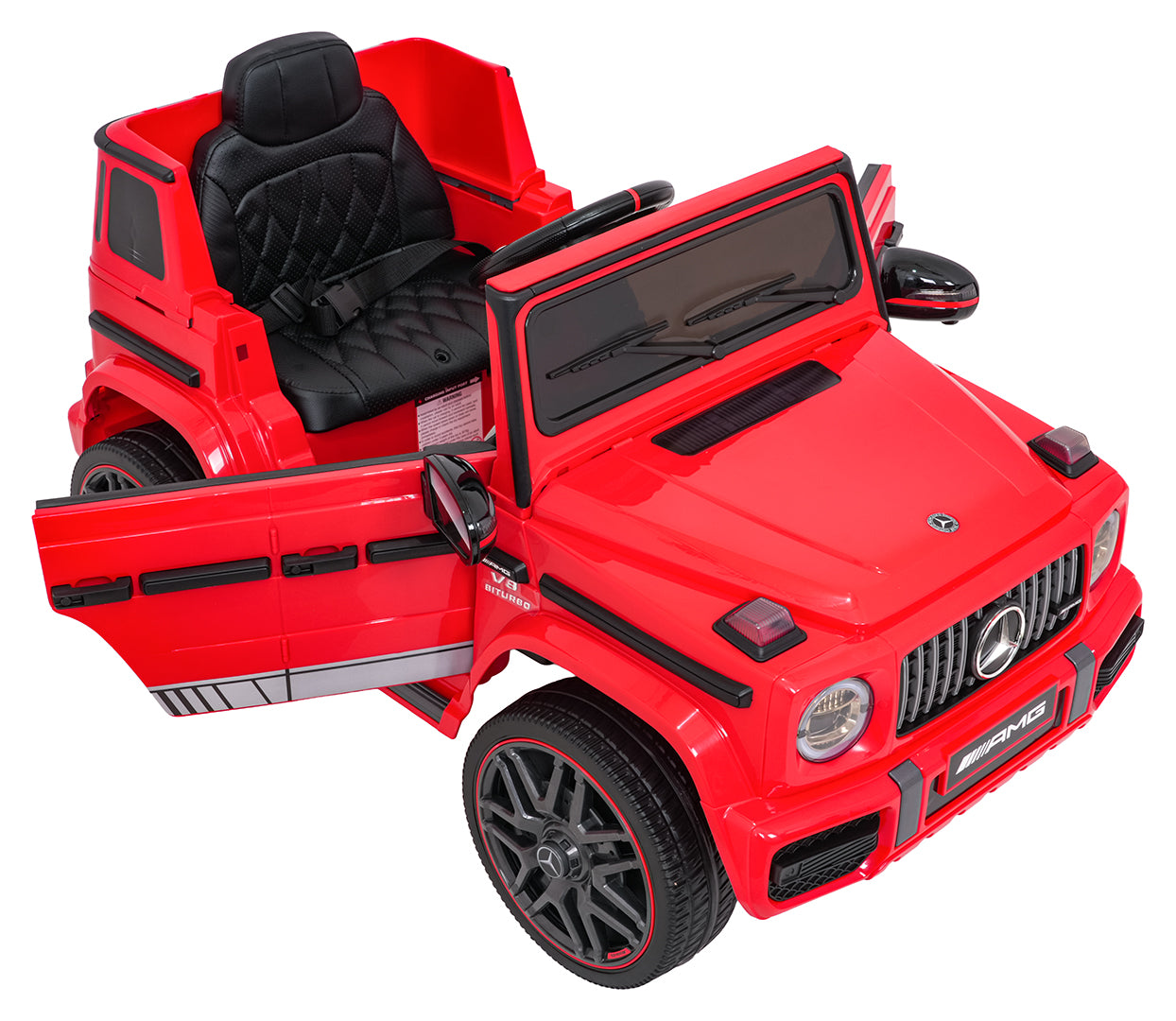 Licencirani auto na akumulator Mercedes G63 AMG LIFT - crveni
