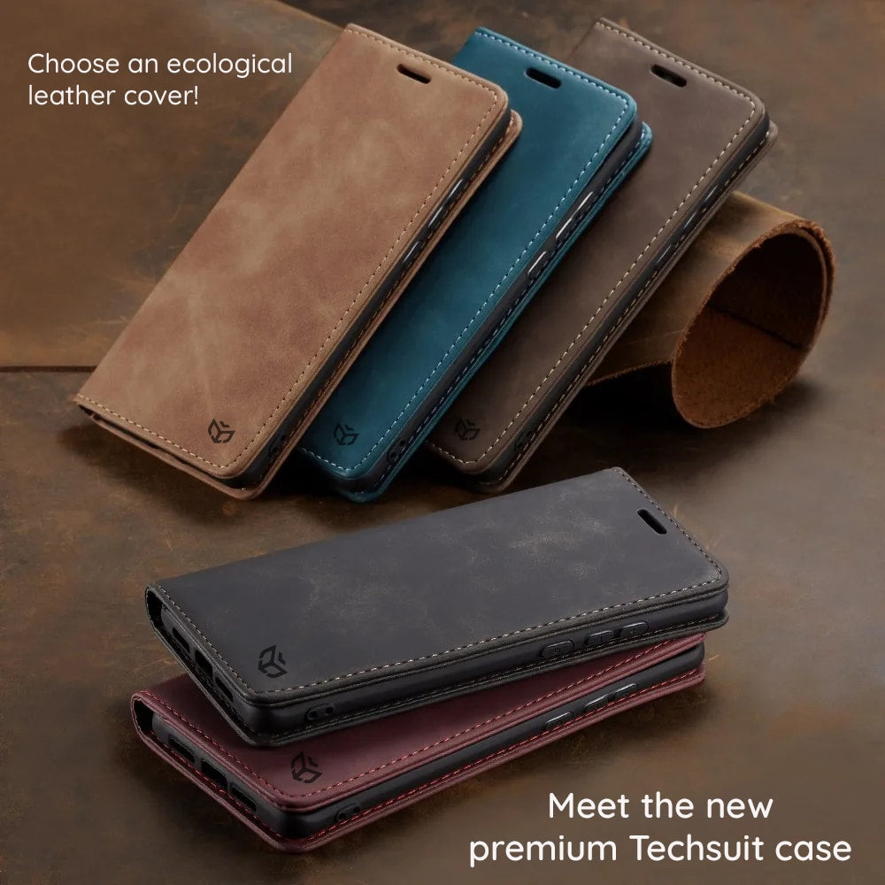 Techsuit Confy Cover preklopna torbica za Honor 200 – črna