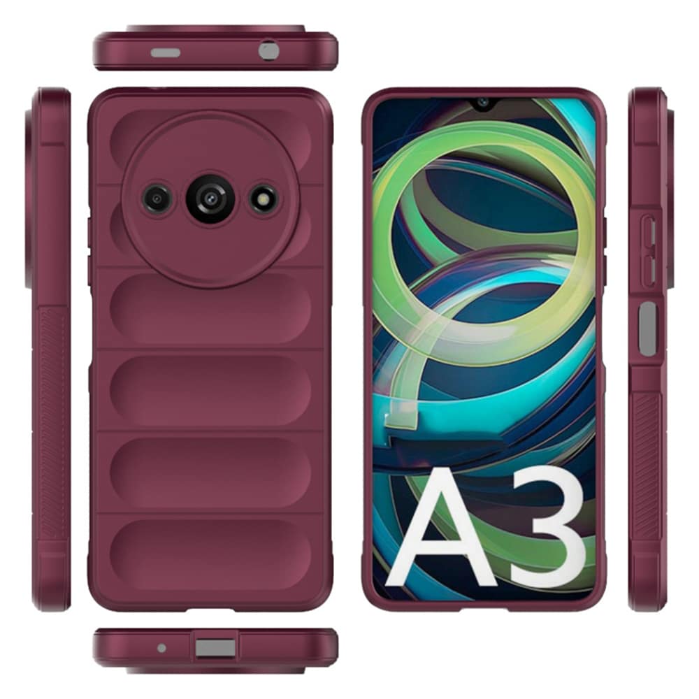 Techsuit – Magic Shield ovitek za Xiaomi Redmi A3 – bordo