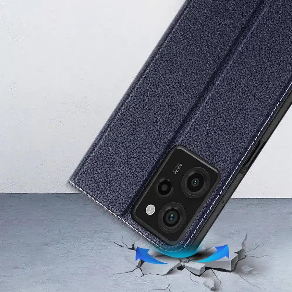 DUX DUCIS Skin X2 – preklopna torbica za Redmi Note 12 Pro 5G modra
