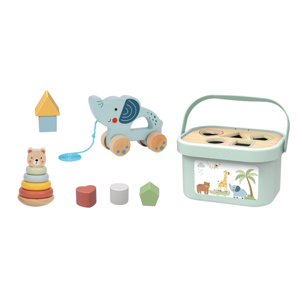 Tooky Toy drvena kutija za igru 3u1 TJ011