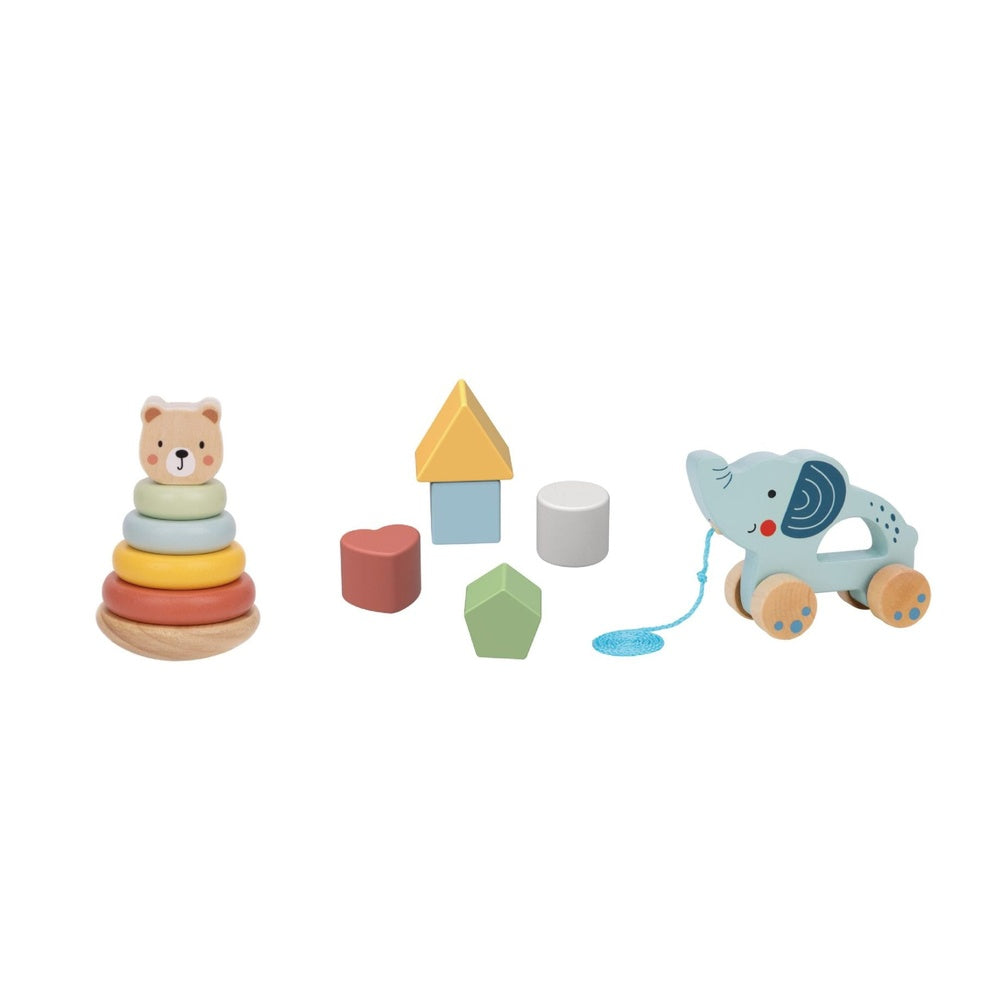 Tooky Toy drvena kutija za igru 3u1 TJ011