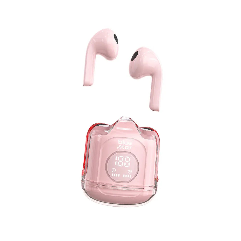 Brezžične/bluetooth stereo slušalke Blue Star TWS Transparency Fi22 roza