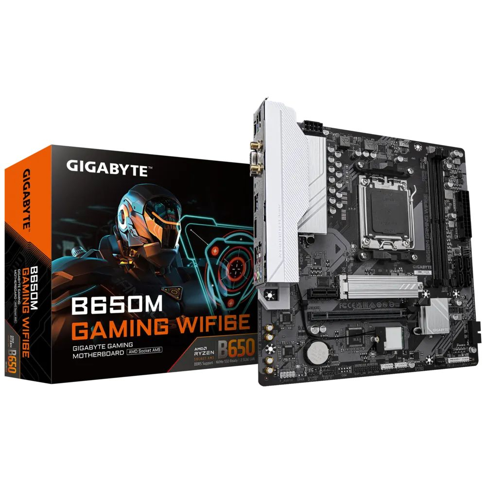 GIGABYTE B650M GAMING WIFI6E matična ploča AMD B650 Utor AM5 Mikro ATX