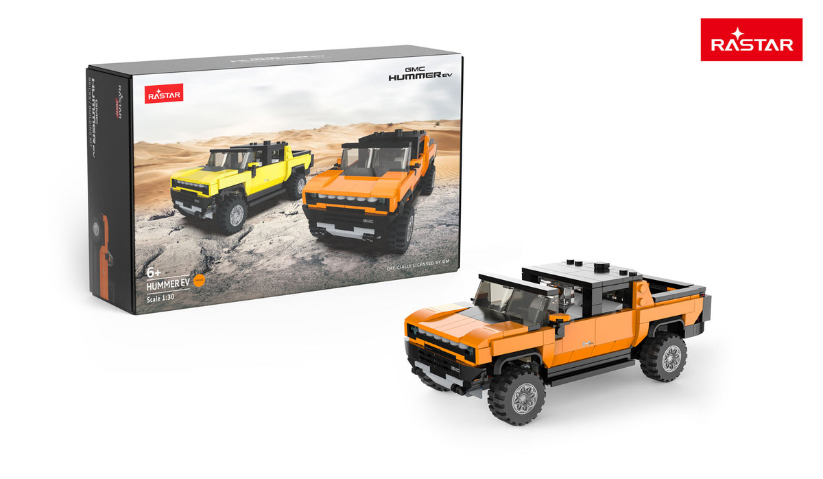 Blocks 1:30 Hummer EV Orange RASTAR