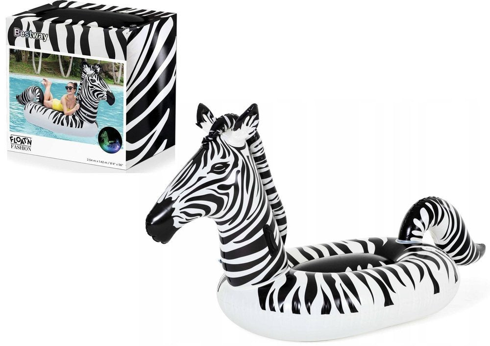 Madrac na napuhavanje Zebra LED 254 x 142 cm Bestway 41406