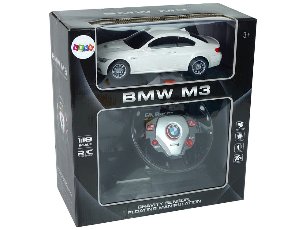 Licencirani auto na daljinsko upravljanje BMW M3 2.4G 1:18  - bijeli