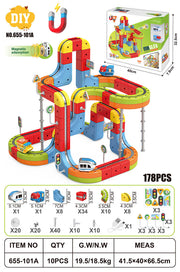 Magnetic Coloured Railway 178el.