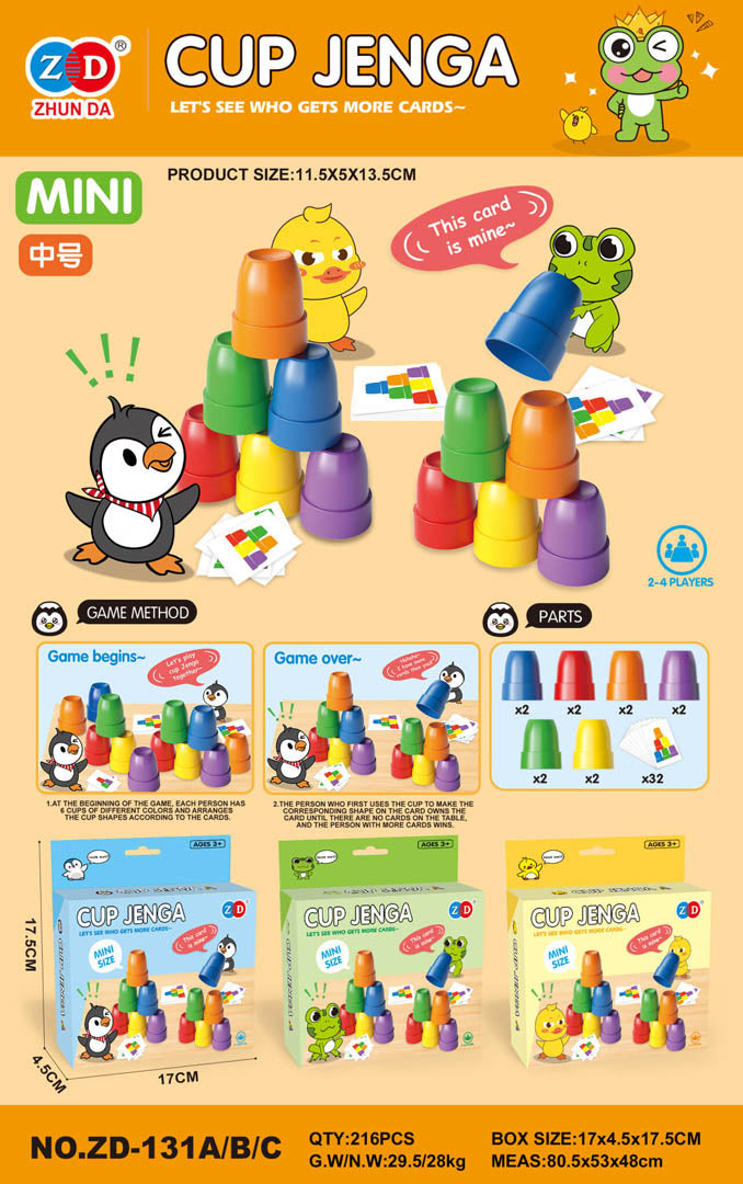 MINI Cups + Cards Arcade Game Frog Edition