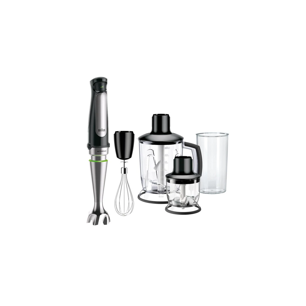 Braun MultiQuick 7 MQ 7045X 1,25 L Uranjajuća mješalica 1000 W Crno, Nehrđajući čelik
