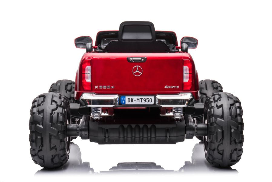 Licencirani auto na akumulator Mercedes DK-MT950 4x4 - crveni/lakirani