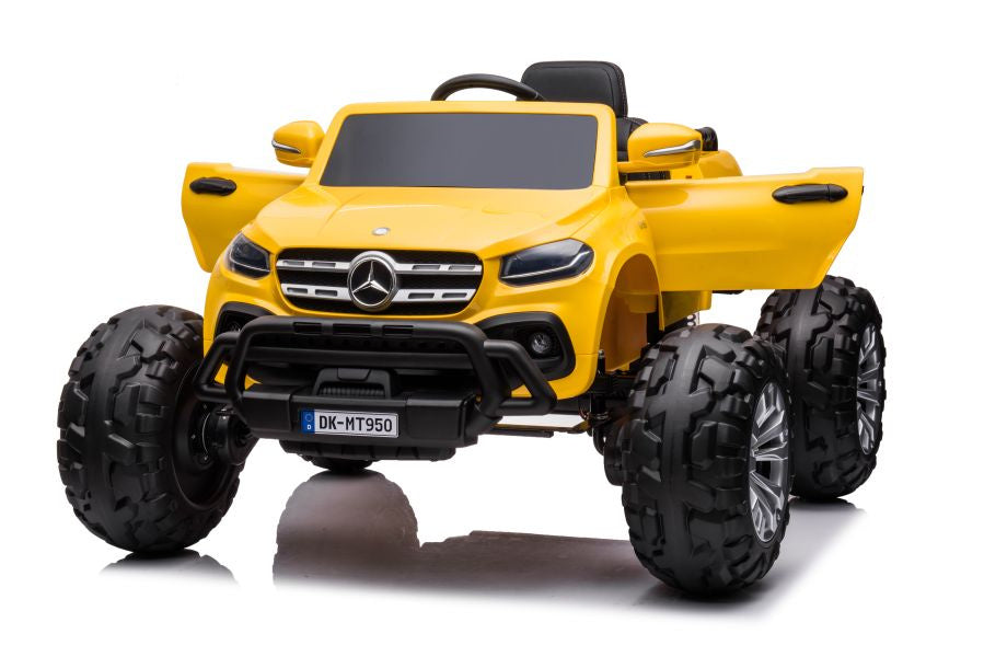 Licencirani auto na akumulator Mercedes DK-MT950 4x4 - žuti/lakirani