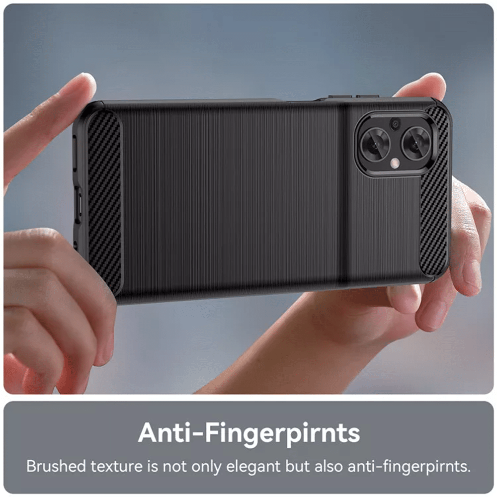 Techsuit - Carbon Silicone ovitek za Xiaomi Poco M5 - črna